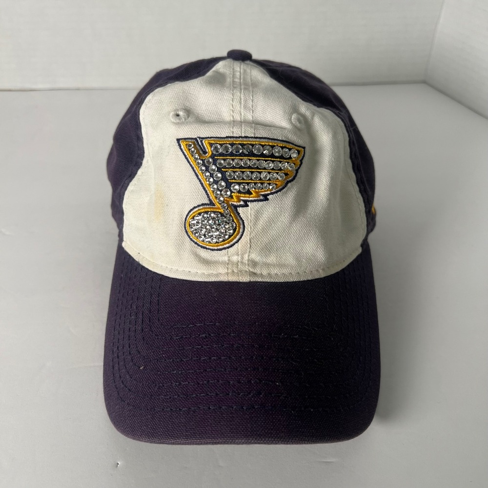 St Louis Blues‎ Baseball Cap Adjustable Rhinestone Logo New Era Womens